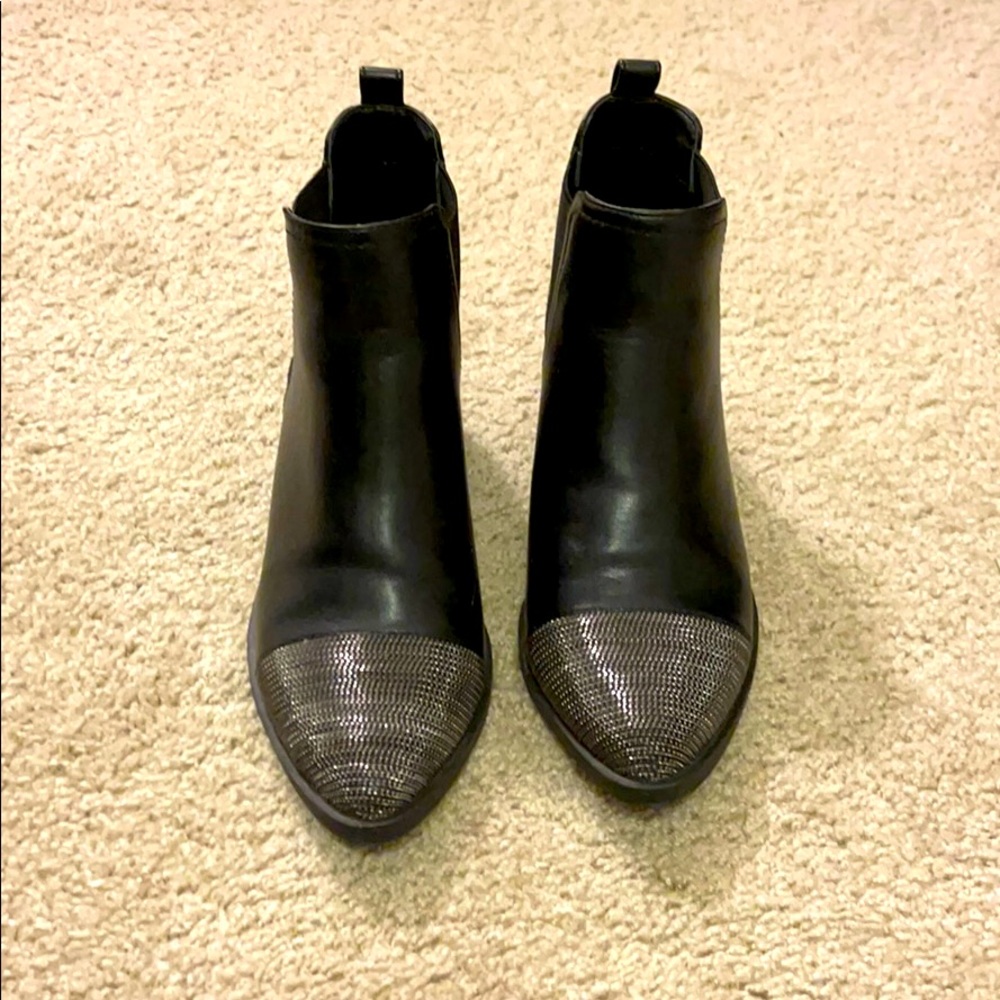 Black short booties